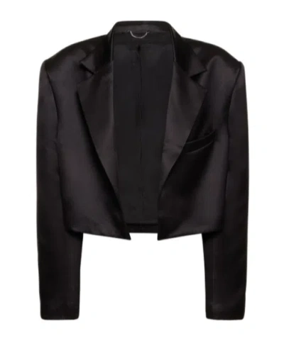 Magda Butrym Logo Details Blazer In Black