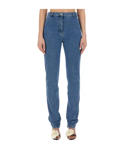 MAGDA BUTRYM MAGDA BUTRYM LOGO PATCH SKINNY JEANS