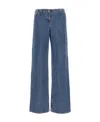 Magda Butrym Logo-patch Wide-leg Jeans In Blue