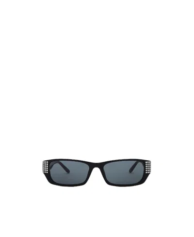 Magda Butrym Logo Sunglasses In Gray