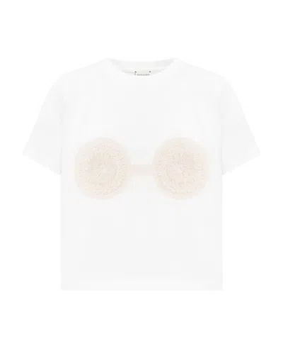 MAGDA BUTRYM MAGDA BUTRYM CROCHET BRA CREWNECK T-SHIRT