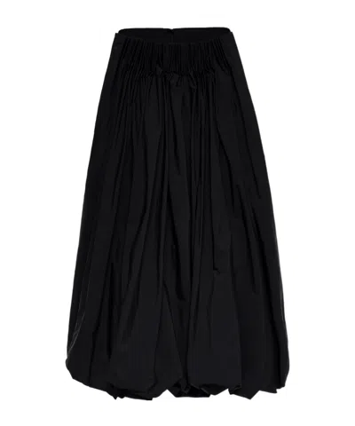 Magda Butrym Long Low-waist Balloon Skirt In Black