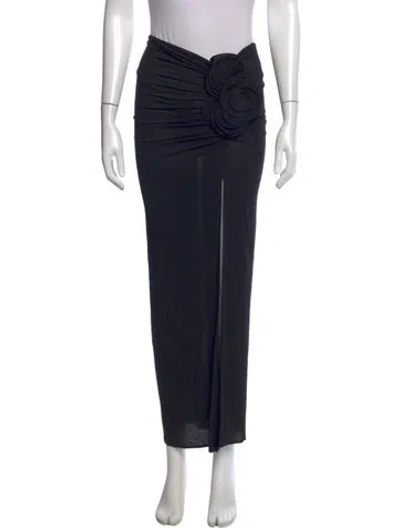 Pre-owned Magda Butrym Long Skirt In Black