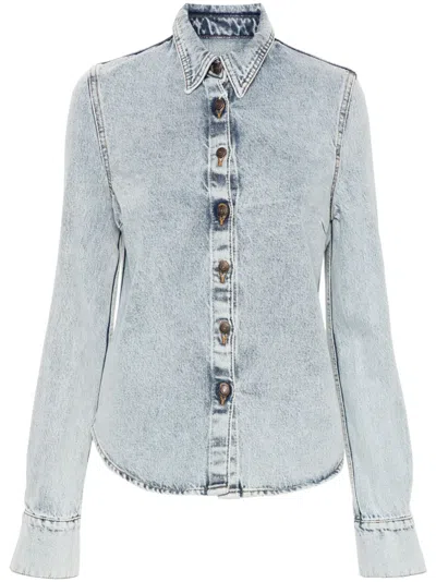 Magda Butrym Denim Oversized Shirt For Women In Blue