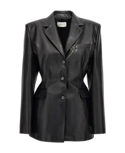 Magda Butrym Long-sleeve Leather Jacket