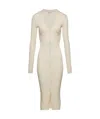 Magda Butrym Long-sleeved Dress In Nude