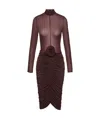 Magda Butrym Long-sleeved Dress In Red