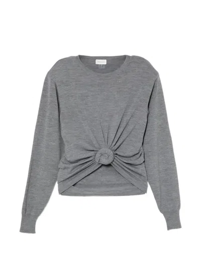 Magda Butrym Long-sleeved Jumper In Gray