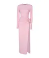 Magda Butrym Draped Midi Dress In Pink