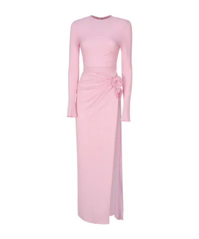 MAGDA BUTRYM MAGDA BUTRYM GATHERED LONG SLEEVE MAXI DRESS