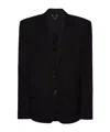 Magda Butrym Long-sleeved Suit Coat In Black