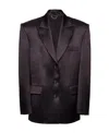 Magda Butrym Long-sleeved Wool Suit Jacket In Black