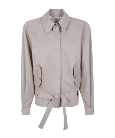 Magda Butrym Long-sleeved Casual Jacket In Gray