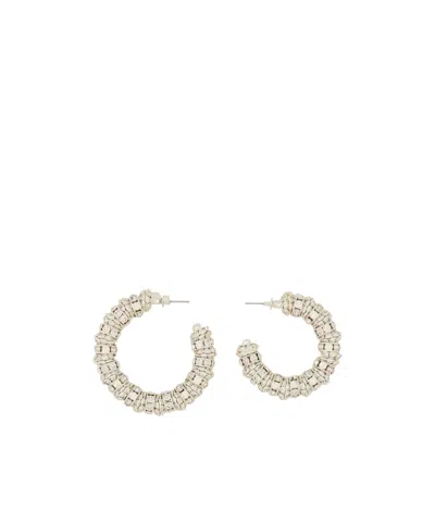 MAGDA BUTRYM MAGDA BUTRYM EMBELLISHED HOOP EARRINGS
