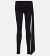 Magda Butrym Draped Leggings With Sash In Black