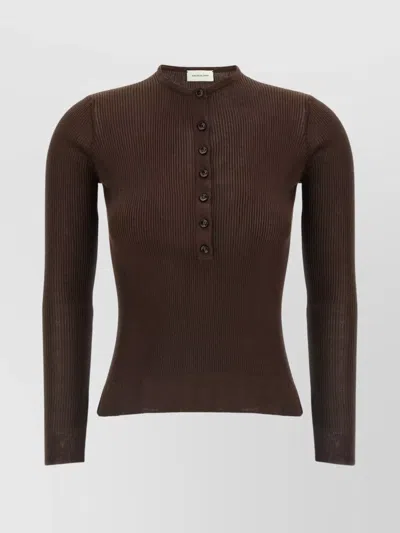 Magda Butrym Luxe Silk Knit Sweater