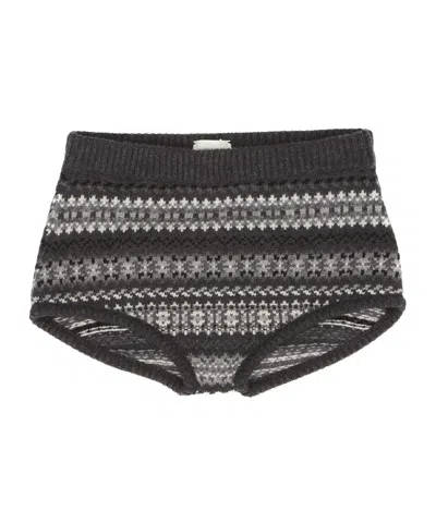 Magda Butrym Magda Burtym Jacquard Knitted Shorts In Black