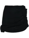 Magda Butrym Minigonna Con Applicazione A Fiori In Black