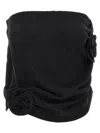 Magda Butrym Mini Draped Skirt In Black