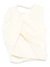 Magda Butrym Asymmetric Draped Top In Neutral