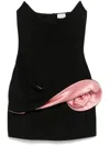 Magda Butrym Strapless Mini Dress In Black
