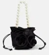 Magda Butrym Magda Small Satin Tote Bag In Black