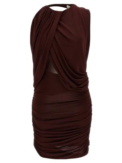 MAGDA BUTRYM MAROON 09 DRESS