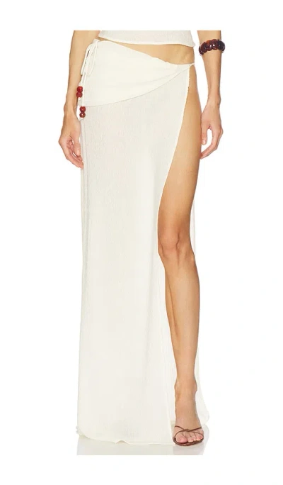 Magda Butrym Maxi Skirt In White
