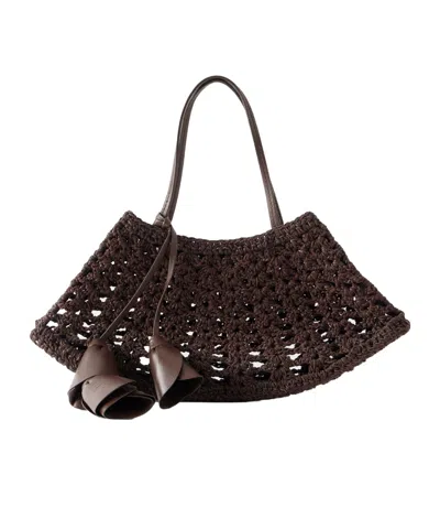 Magda Butrym Maya Crochet-knit Tote Bag In Black