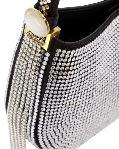 Magda Butrym Micro Vesna Hobo Bag - Black - Strass