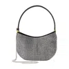 Magda Butrym Vesna Micro Embellished Satin Clutch In Black