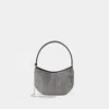 Magda Butrym Vesna Micro Embellished Satin Clutch In Black