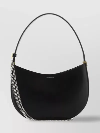 Magda Butrym Medium Vesna Leather Handbag In Black