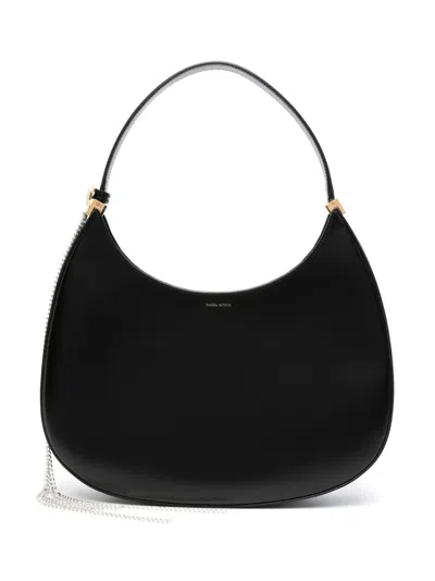Magda Butrym Medium Vesna Smooth Leather Shoulder Bag In Black