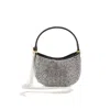Magda Butrym Vesna Micro Embellished Satin Clutch In Black