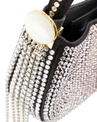 Magda Butrym Micro Vesna Hobo Bag -  - Black - Strass