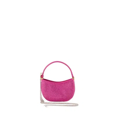 MAGDA BUTRYM MICRO VESNA HOBO BAG - PINK - STRASS