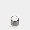 Magda Butrym Vesna Micro Embellished Satin Clutch In Black