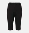 Magda Butrym Womens High-rise Woven Capri Shorts Black In Black