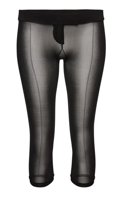 Magda Butrym Mid-rise Capri Pants In Black