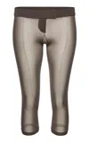 Magda Butrym Mid-rise Capri Pants In Gray