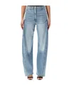 Magda Butrym Mid Waist Straight-leg Jeans In Blue