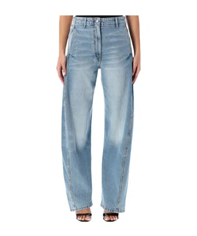 Magda Butrym Mid Waist Straight-leg Jeans In Blue