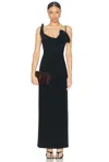 Magda Butrym Midi Dress In Black
