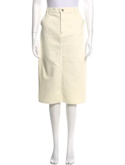 Pre-owned Magda Butrym Midi Length Skirt In Neutral