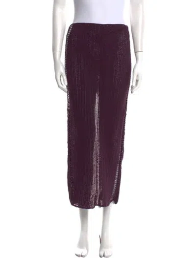 Pre-owned Magda Butrym Midi Length Skirt W/ Tags In Purple