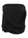 Magda Butrym Mini Draped Skirt In Black