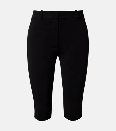 Magda Butrym Mid-rise Capri Pants In Black