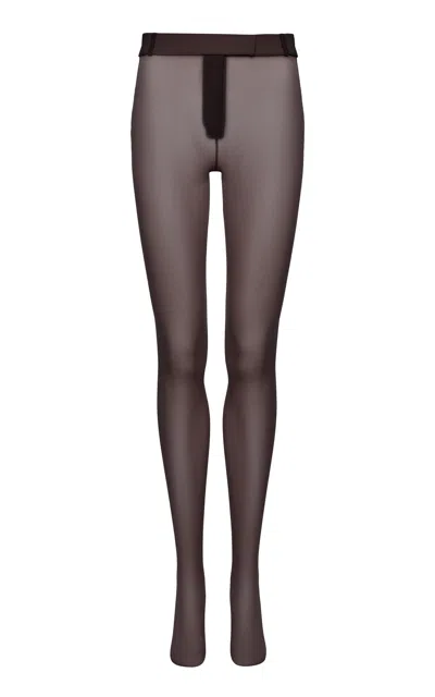 Magda Butrym Mid-rise Tights In Dark Grey