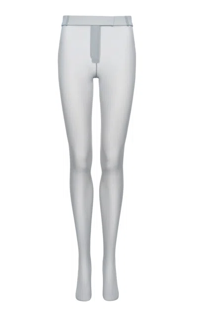 Magda Butrym Mid-rise Tights In Light Blue